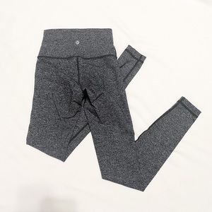 Lululemon Heathered Gray Wunder Under Leggings